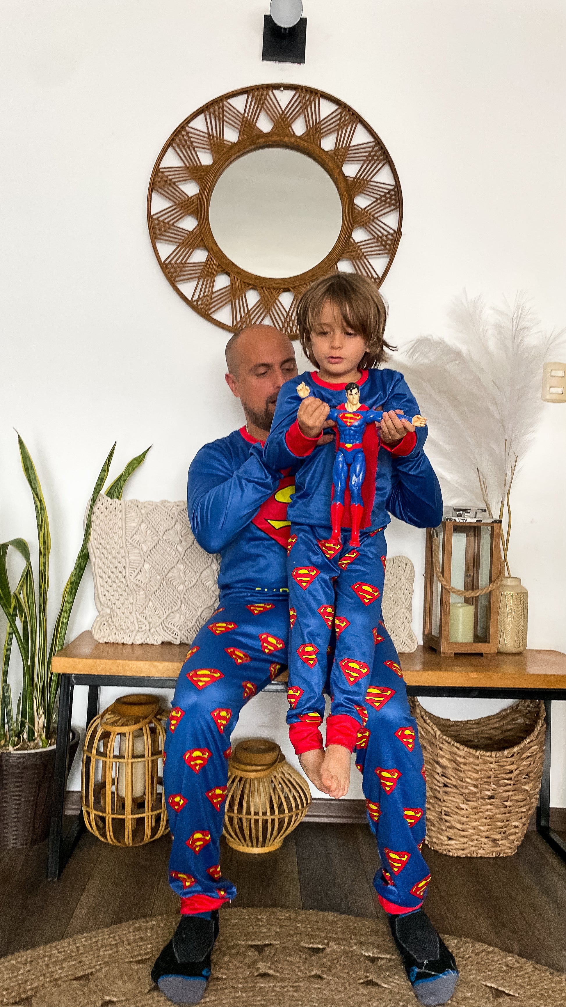 Pijama para niño, manga larga, en piel de durazno.