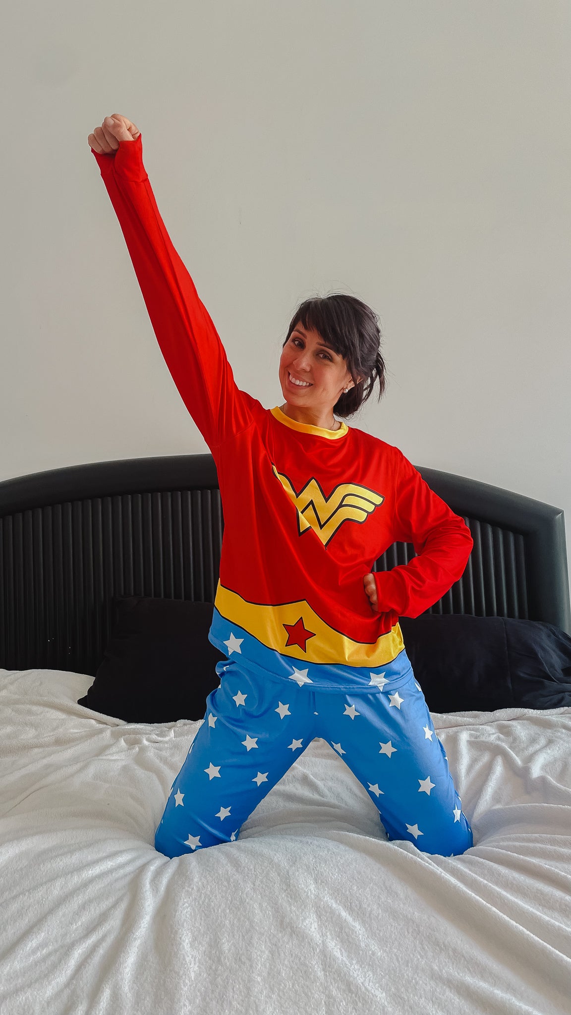 Evento Racional tráfico Pijama Traje Mujer Maravilla Superkid_Peru